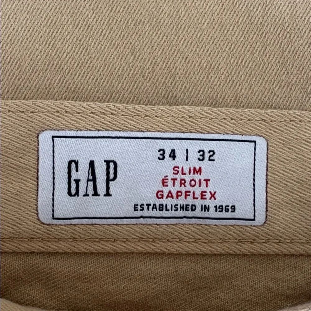 GAP Slim GapFlex Khaki Pants – 34x32 – New With Tags - Picture 8 of 9